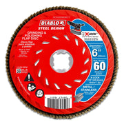 Diablo DCX060060X01F 6 in. 60 Grit X-LOCK Steel Demon Flap Disc for Metal