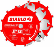 Diablo DD208H 8 in. x 12-Tooth  Carbide Stacked Dado Saw Blade Set