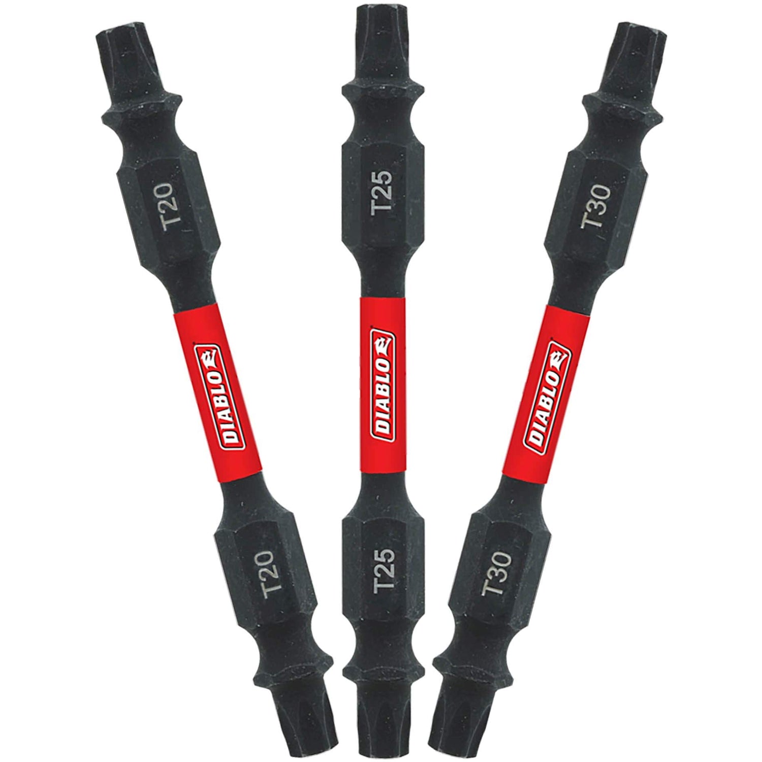 Diablo DDETV25-S3 2-1/2 Inch Double-Ended Torx Drive Bit Assorted Pack , 3-Piece