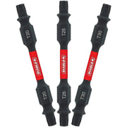 Diablo DDETV25-S3 2-1/2 Inch Double-Ended Torx Drive Bit Assorted Pack , 3-Piece