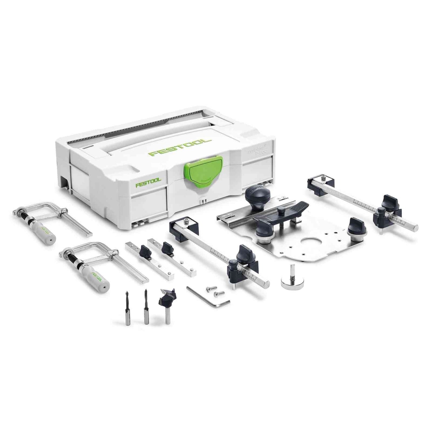Festool 576799 LR 32 Hole Drilling Set for OF1010 & OF1400 Routers in Systainer3