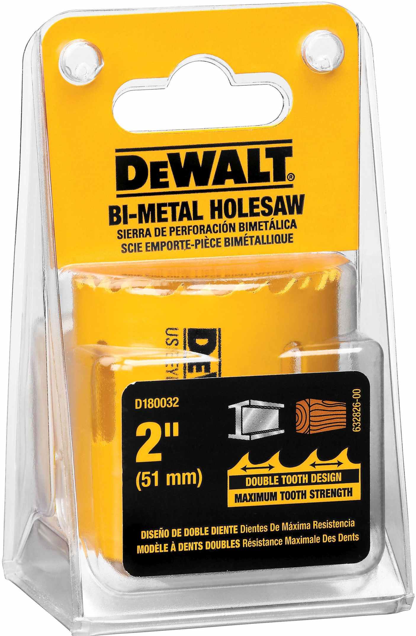DeWalt D180032 2" (51mm) Bi-Metal Hole Saw