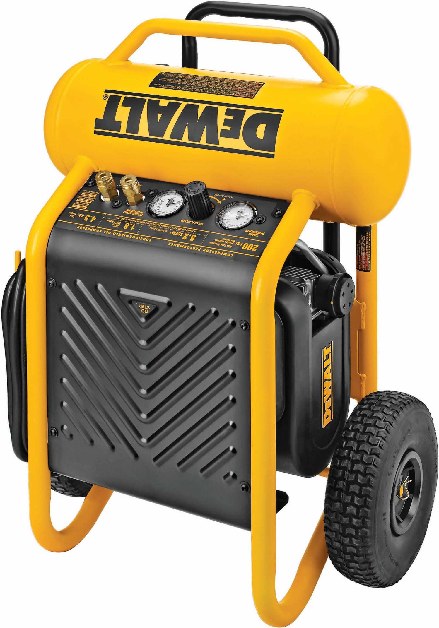 DeWalt D55146 1.6 HP Continuous, 200 PSI, 4.5 Gallon Compressor