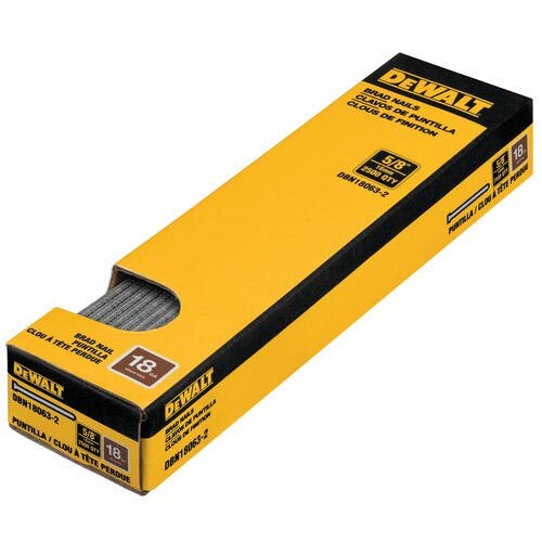 DeWalt DBN18063 18 Gauge 5/8 in. Brad Nail, 5,000-Pack