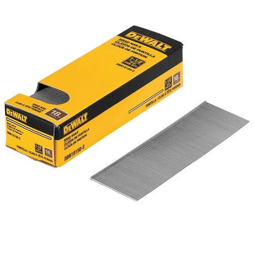 DeWalt DBN18150-2 18 Gauge 1-1/2-Inch Brad Nail 2,500-Pack – Tool Nut