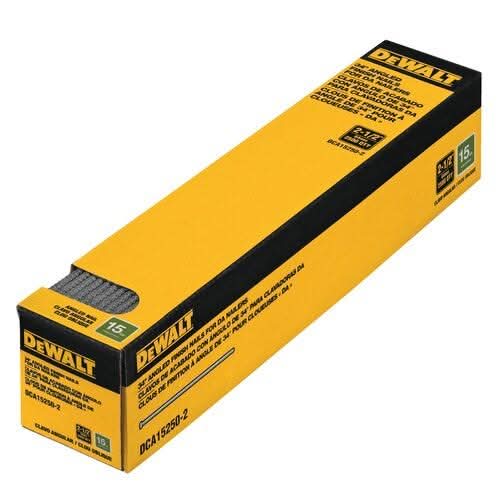 DeWalt DCA15250-2 15 Gauge, 2-1/5-Inch -InchDA-Inch Finish Nails