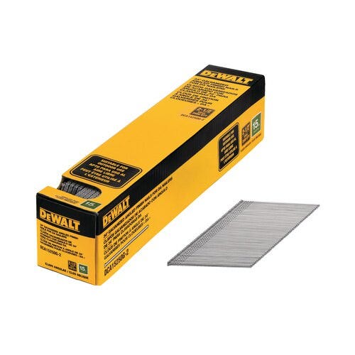 DeWalt DCA15250G-2 15 Gauge 2-1/2-Inch Galvanized DA Style Angled Finish Nails 2,500-Pack