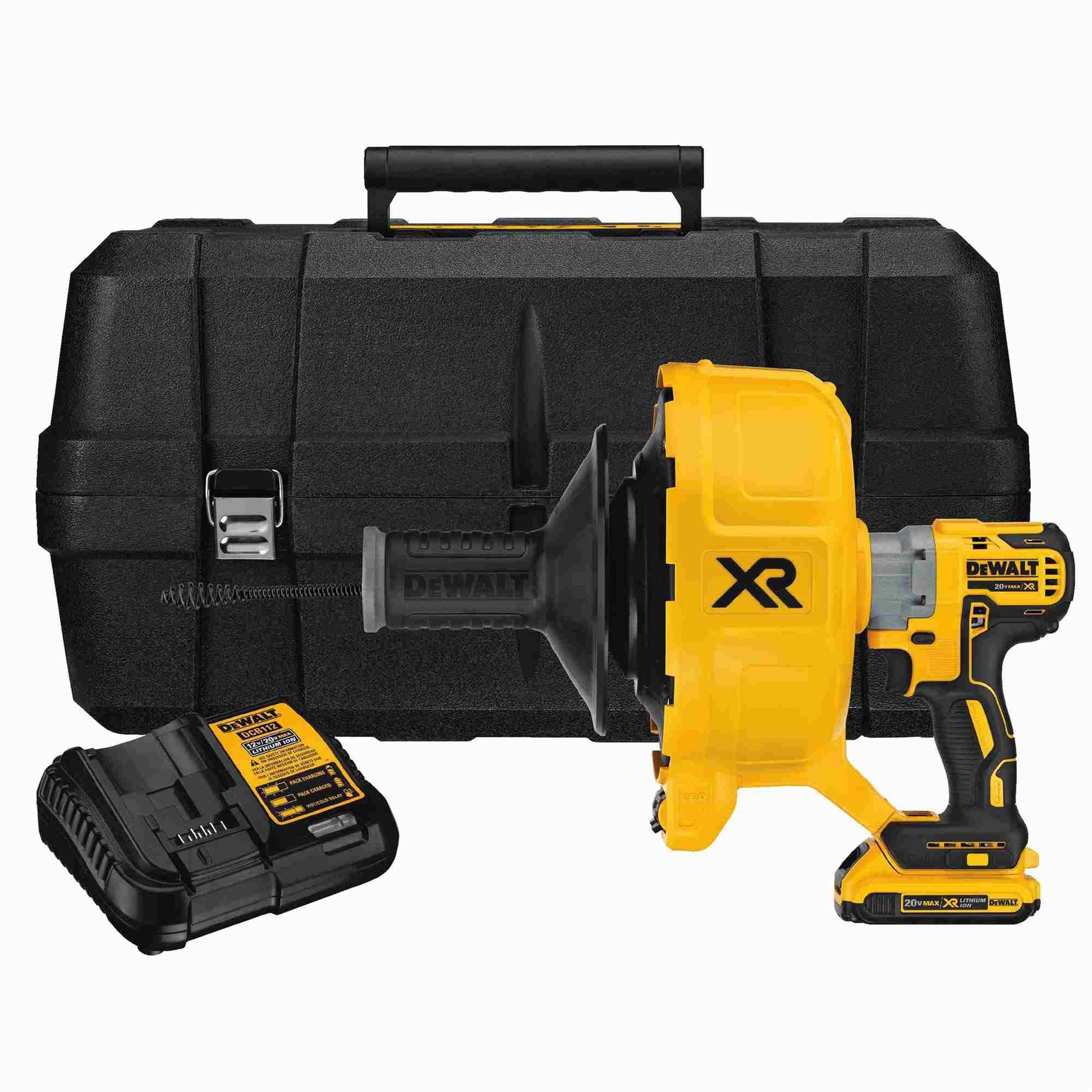 DeWalt DCD200D1 20V Max XR Brushless Drain Snake Kit