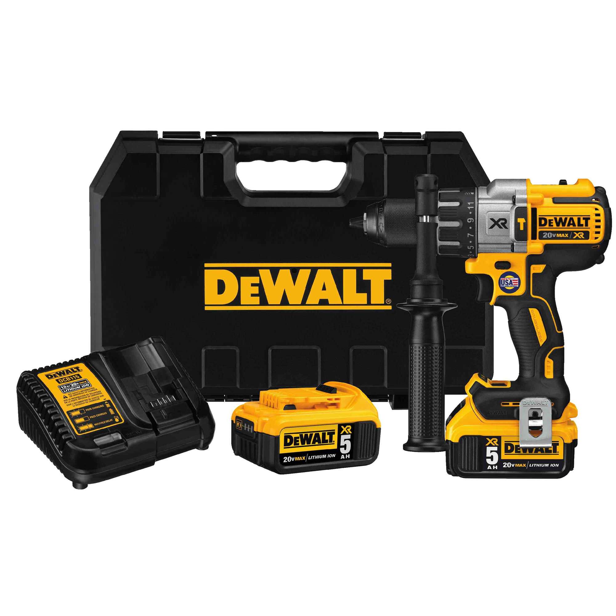 Dewalt DCD996P2 20V MAX XR Brushless 3-Speed Hammerdrill Kit