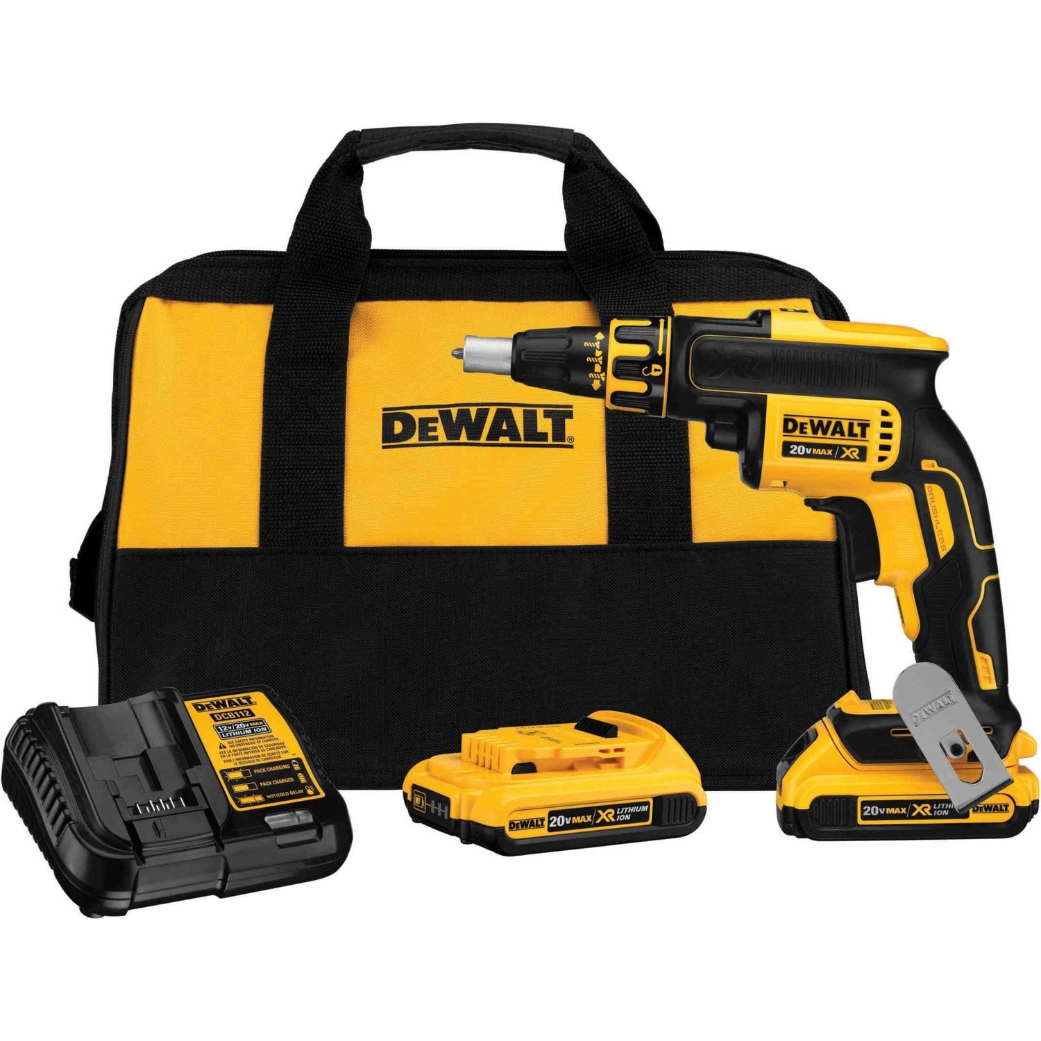 DeWalt DCF620D2 20V Max XR Li-Ion Brushless Drywall Screwgun 2.0Ah
