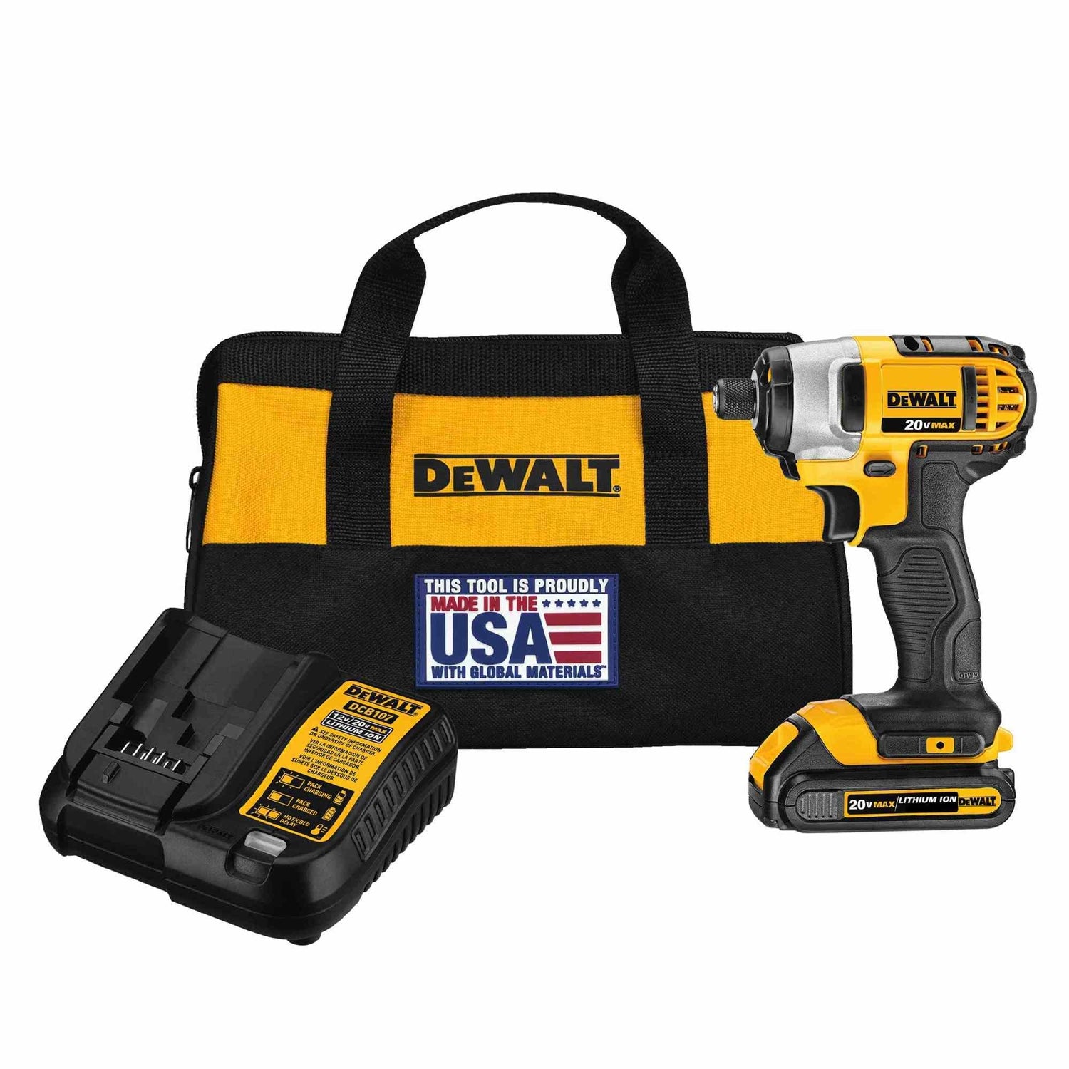DeWalt DCF885C1 20V Max 1/4" Impact Driver Kit