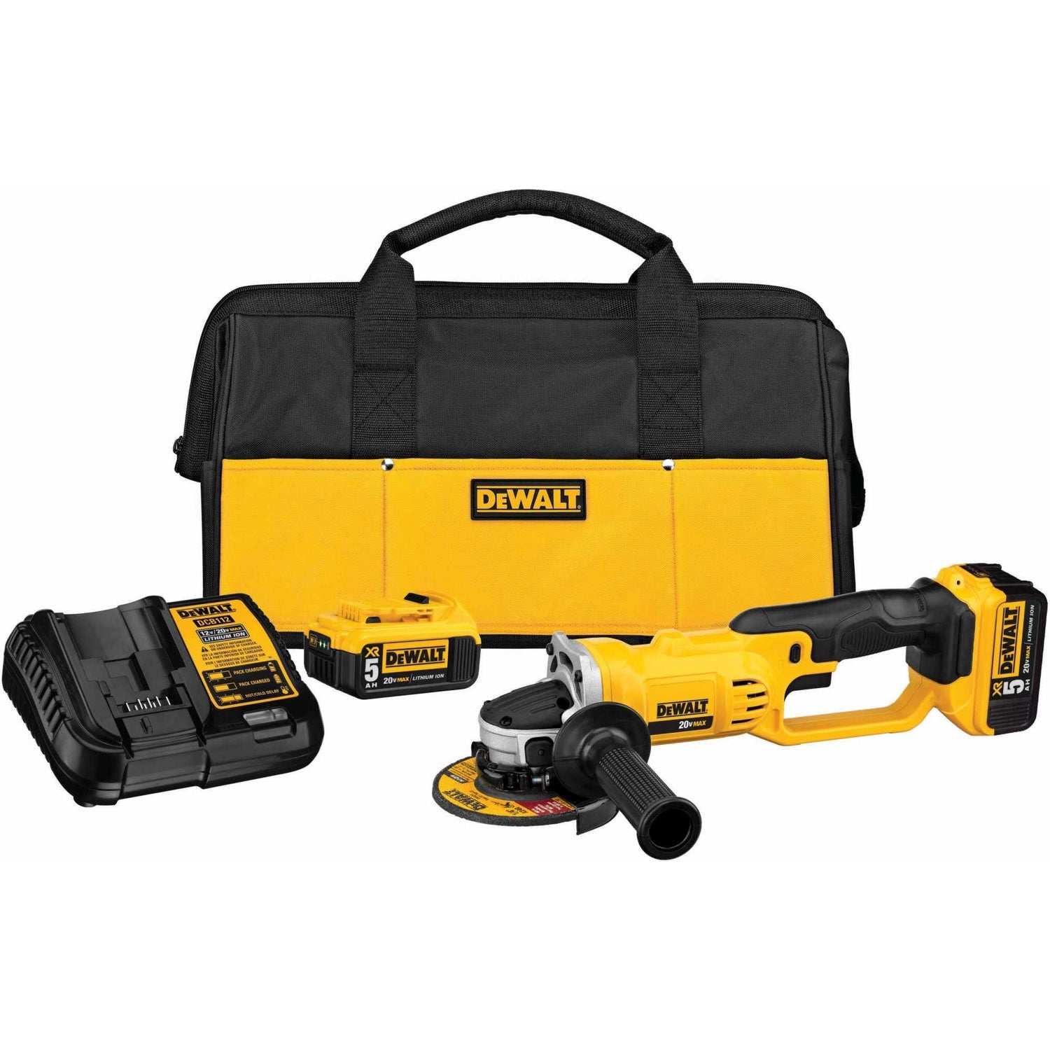 DeWalt DCG412P2 20V MAX Grinder Tool Kit