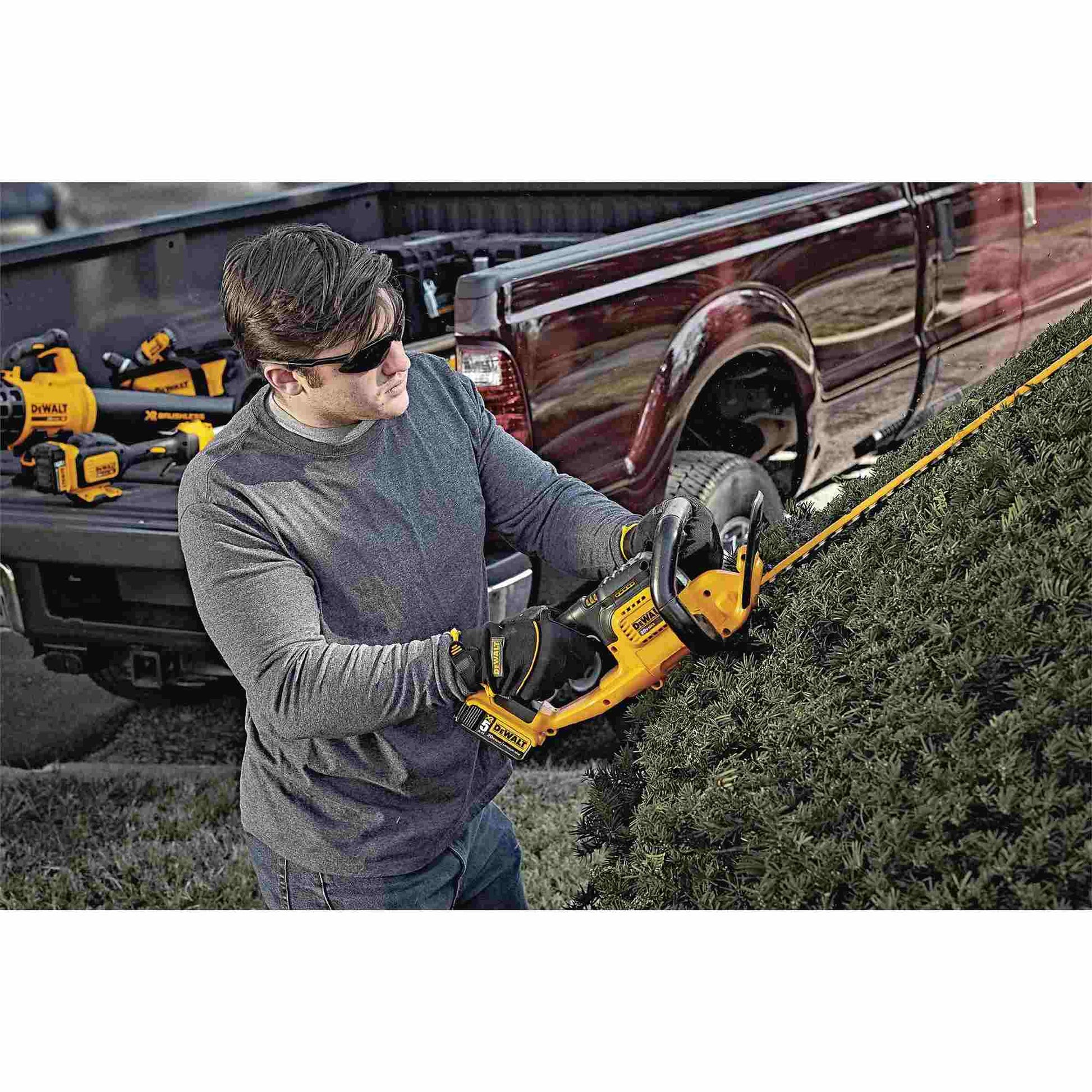 Dewalt DCHT820P1 20V MAX Hedge Trimmer 5.0Ah Kit