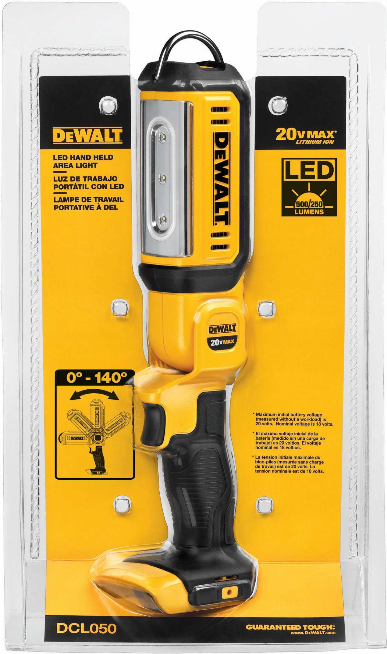 DeWalt DCL050 20V MAX LED Hand Held Area Light