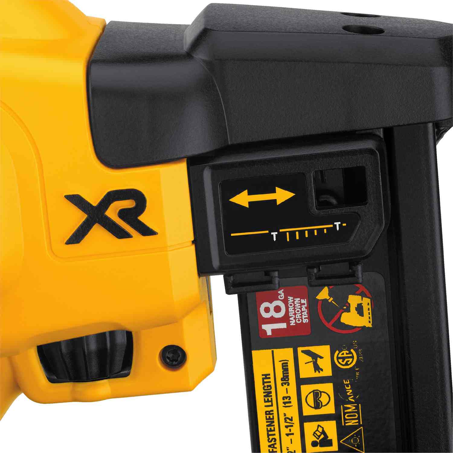 DeWalt DCN681B 20V Max XR 18 Ga Narrow Crown Stapler, Tool Only