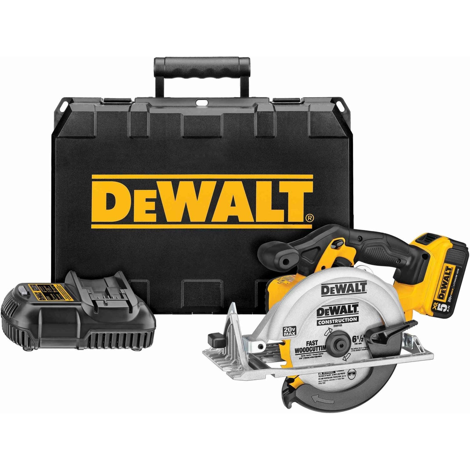 DeWalt DCS391P1 20V MAX 6-1/2-Inch Circular Saw 5.0Ah Kit