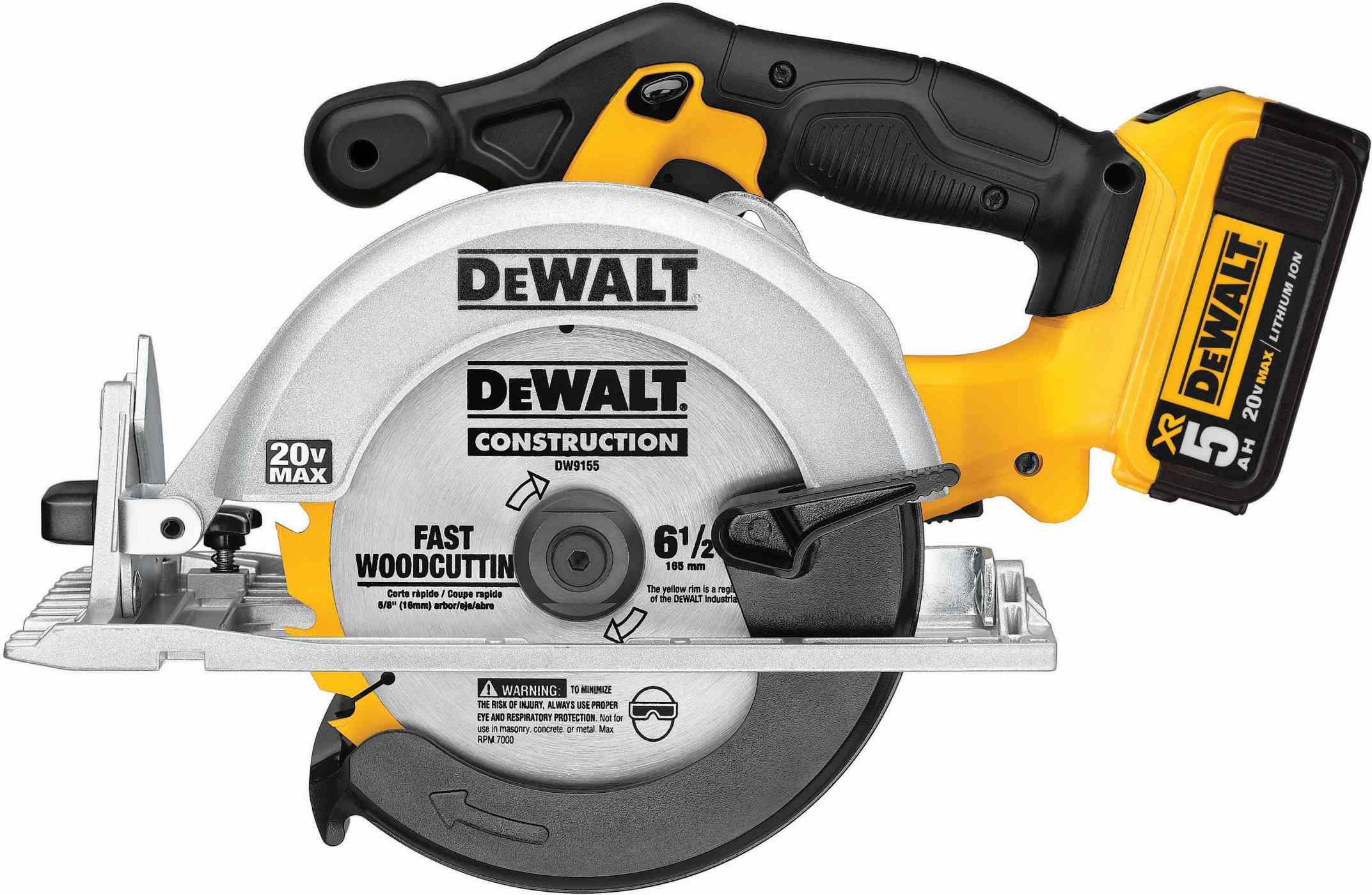 DeWalt DCS391P1 20V MAX 6-1/2-Inch Circular Saw 5.0Ah Kit