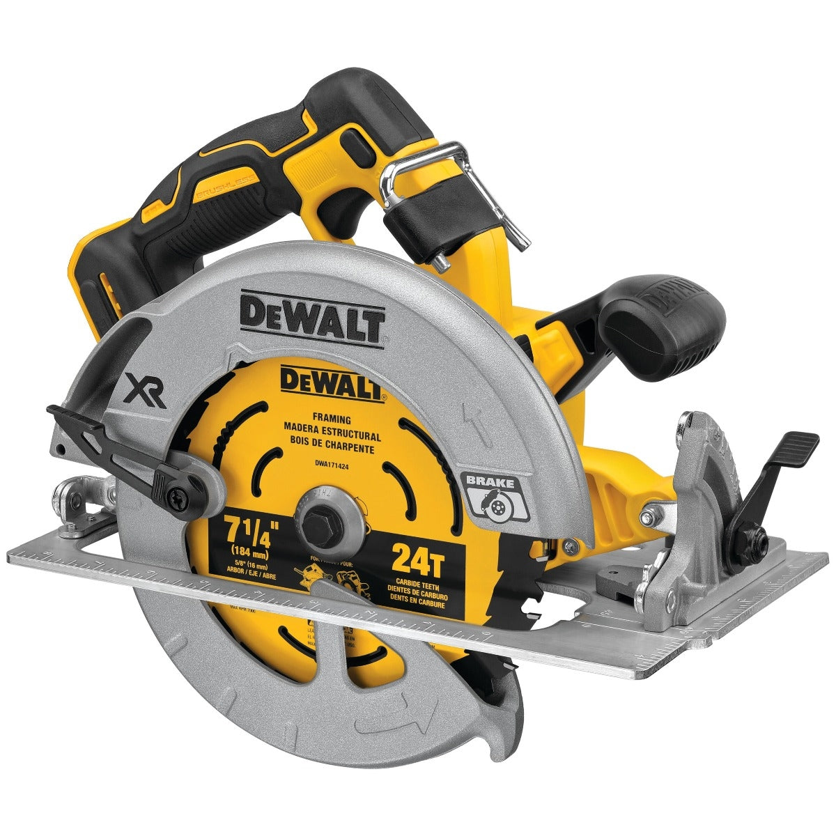 DeWalt DCS574B 20V MAX XR 7-1/4-In. Brushless Circular Saw Combo Kit With Power Detect Tool Technology