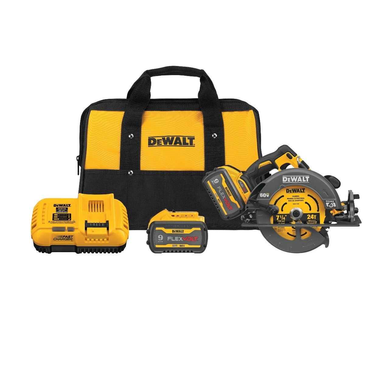 DeWalt DCS578X2 FlexVOLT 60V MAX Brushless  7-1/4 In. Cordless Circular Saw 9.0Ah Kit