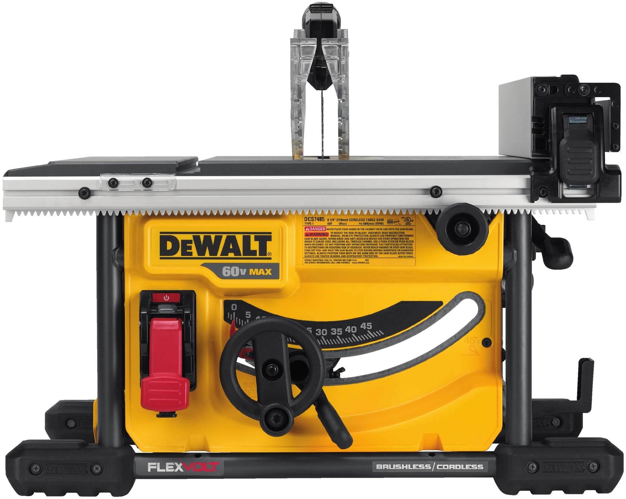 Dewalt DCS7485B FlexVolt 60V MAX  FlexVolt 8-1/4"  Table Saw