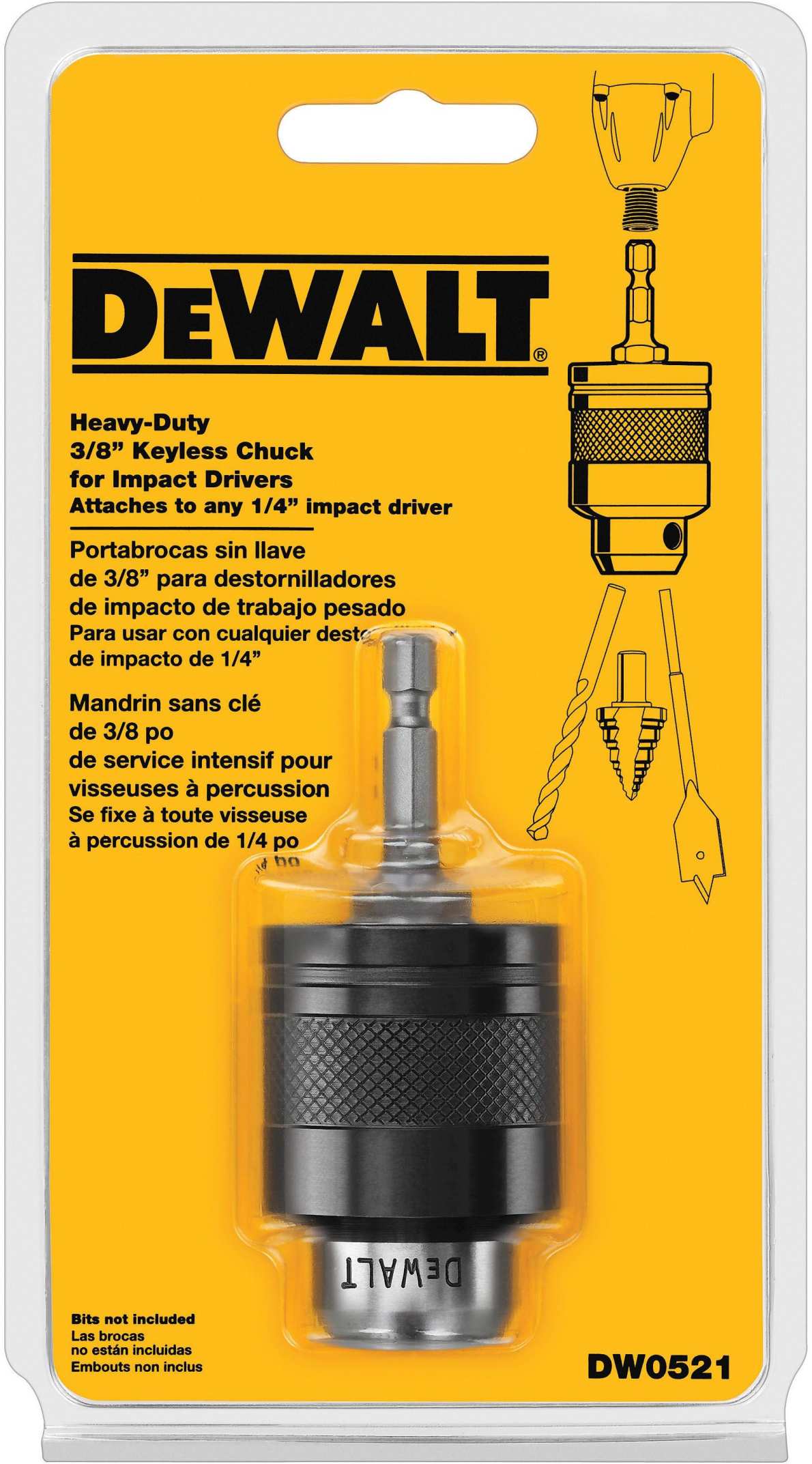 DeWalt DW0521 3/8" Keyless Chuck Adapter