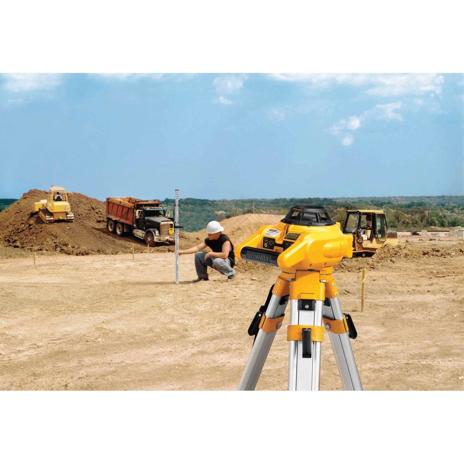 DeWalt DW074KD Self-Leveling Int/Ext Rotary Laser Kit
