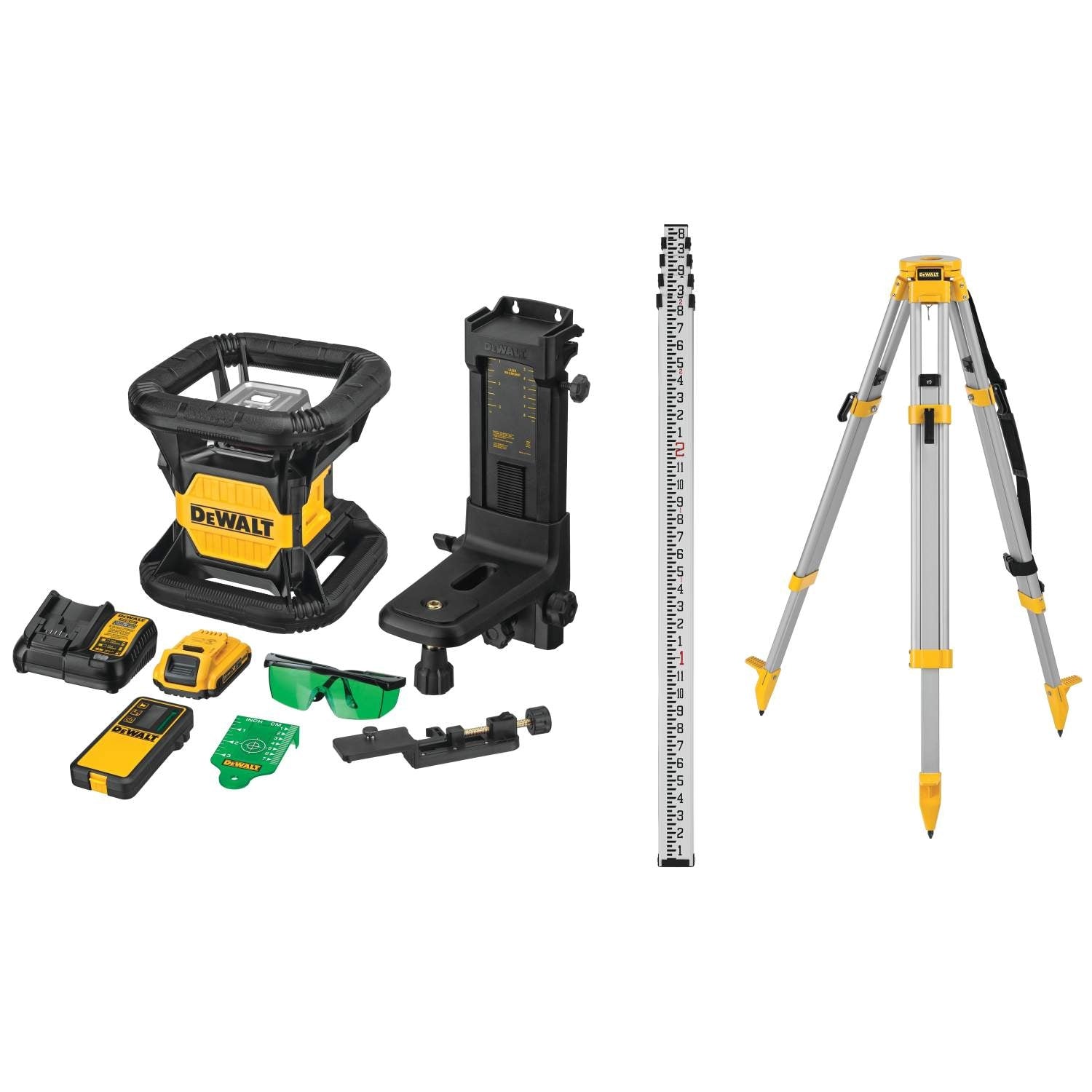 DeWalt DW079LGK 20V MAX Green Tough Rotary Laser Kit