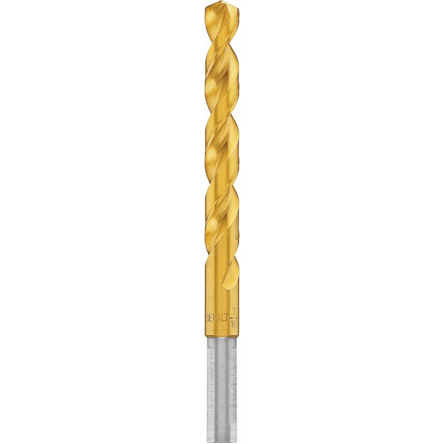 DeWalt DW1328 7/16" Titanium Nitride Coating Speed Tip Drill Bit