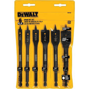 DeWalt DW1587 6 Bit 3/8-Inch to 1-Inch Spade Drill Bit Assortment