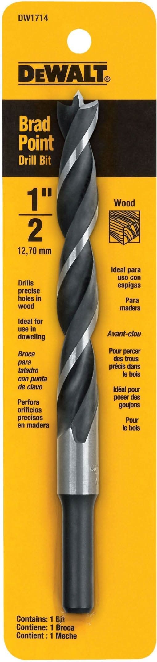 DeWalt DW1714 1/2" Brad Pt Bit