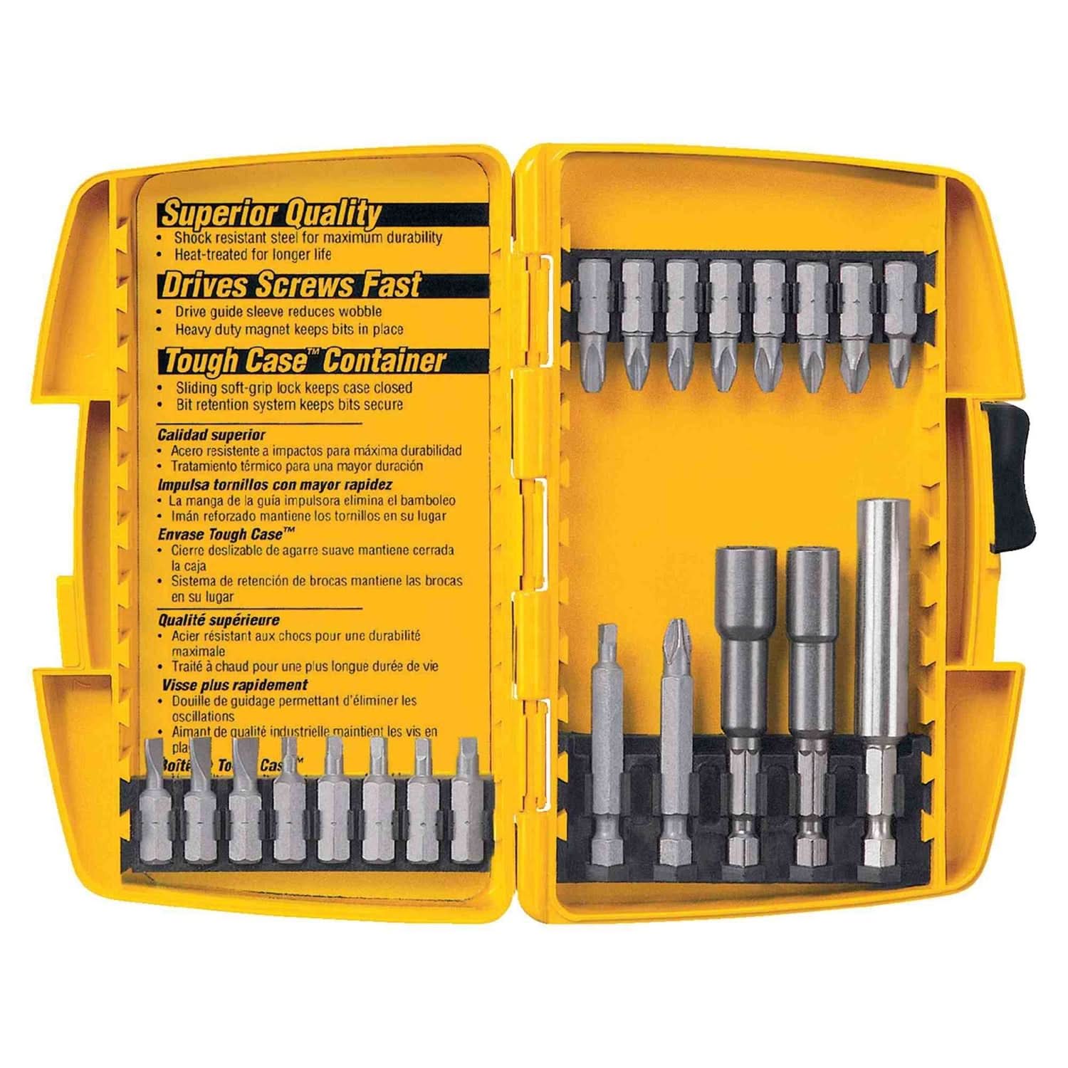 Dewalt DW2161 21-Piece Screwdriving Set With Tough Case