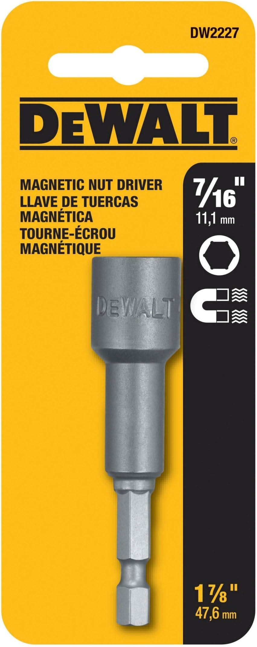 DeWalt DW2227 7/16" x 1 7/8" Nut Driver