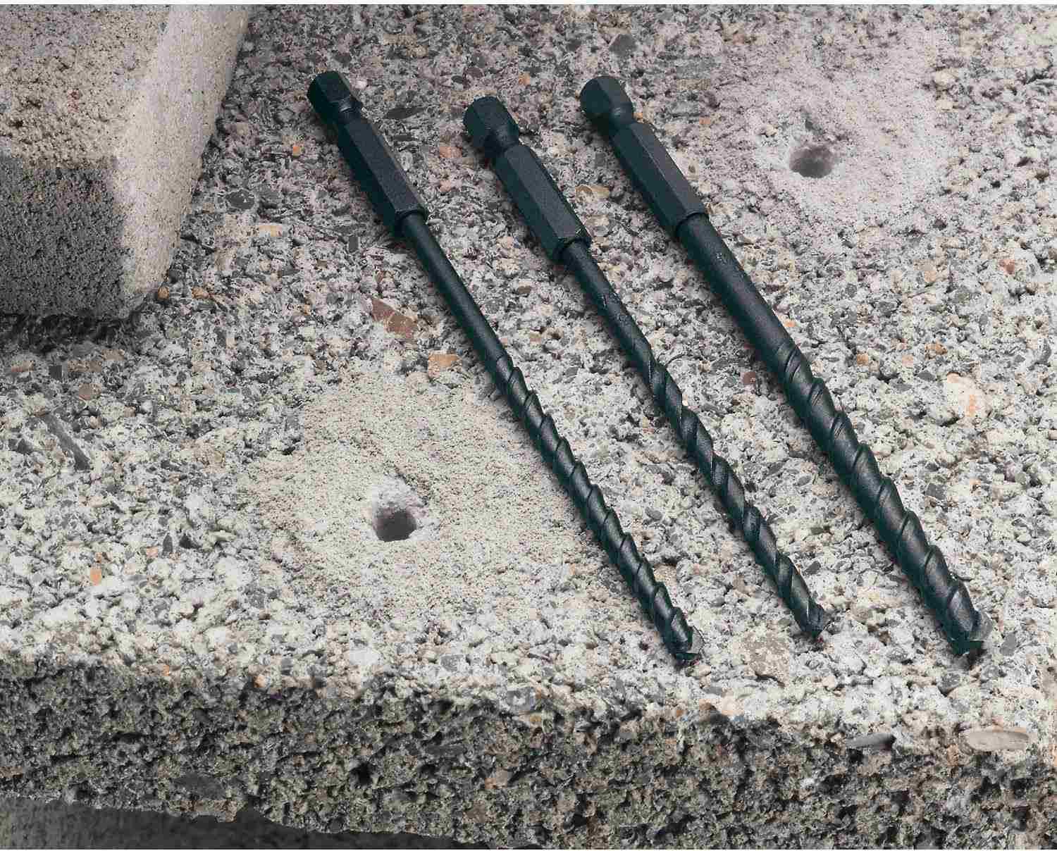 DeWalt DW2571 3-Piece Rotary Masonry Bit Set