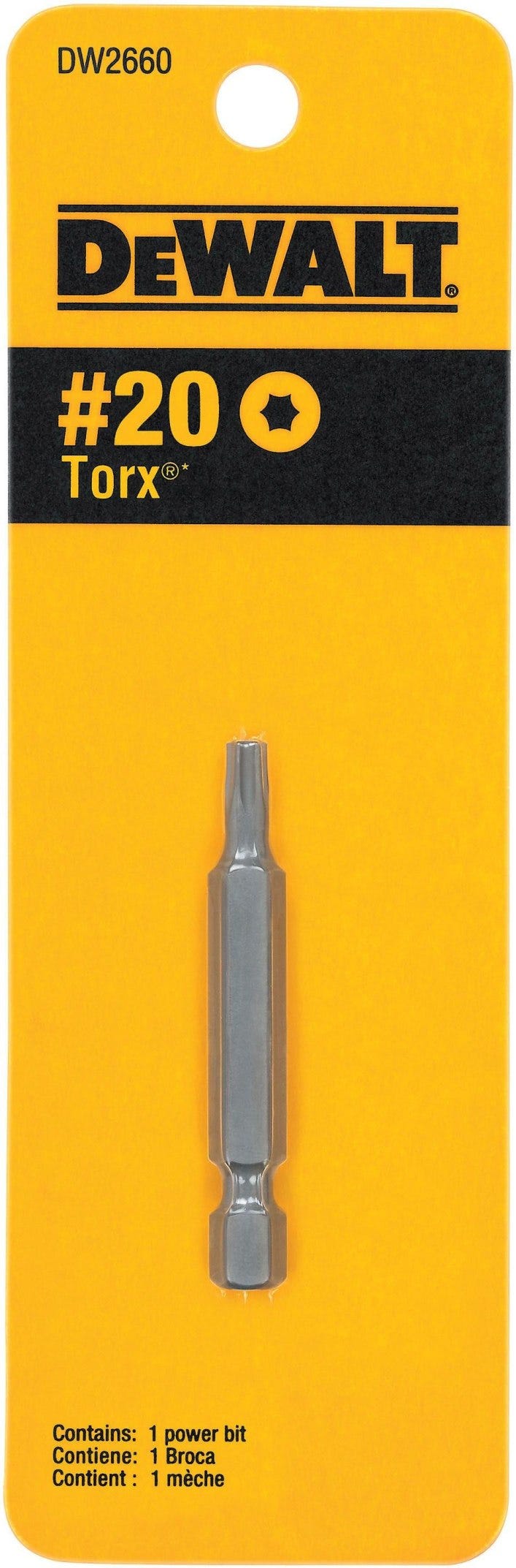 DeWalt DW2660 T20 Torx 2" Power Bit