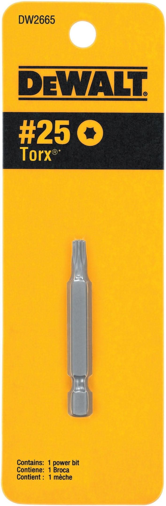 DeWalt DW2665 T25 Torx 2" Power Bit