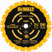 DeWAL-Tooth DW3199 7-1/4" 24-Tooth Single Precision Framing Saw Blade