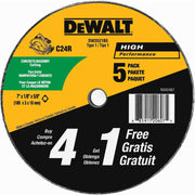 DeWalt DW3521B5 7-Inch x 1/8-Inch x 5/8-Inch -Diamond Drive Masonry Cutting Wheel 5-Pack