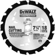 DeWalt DW3591B10 Series 20 7-1/4 in. 18-Tooth Nail Cutting Circular Saw Blade