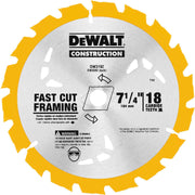 DeWalt DW3592B10 7-1/4 in. 18-Tooth Carbide Thin Kerf Circular Saw Blade
