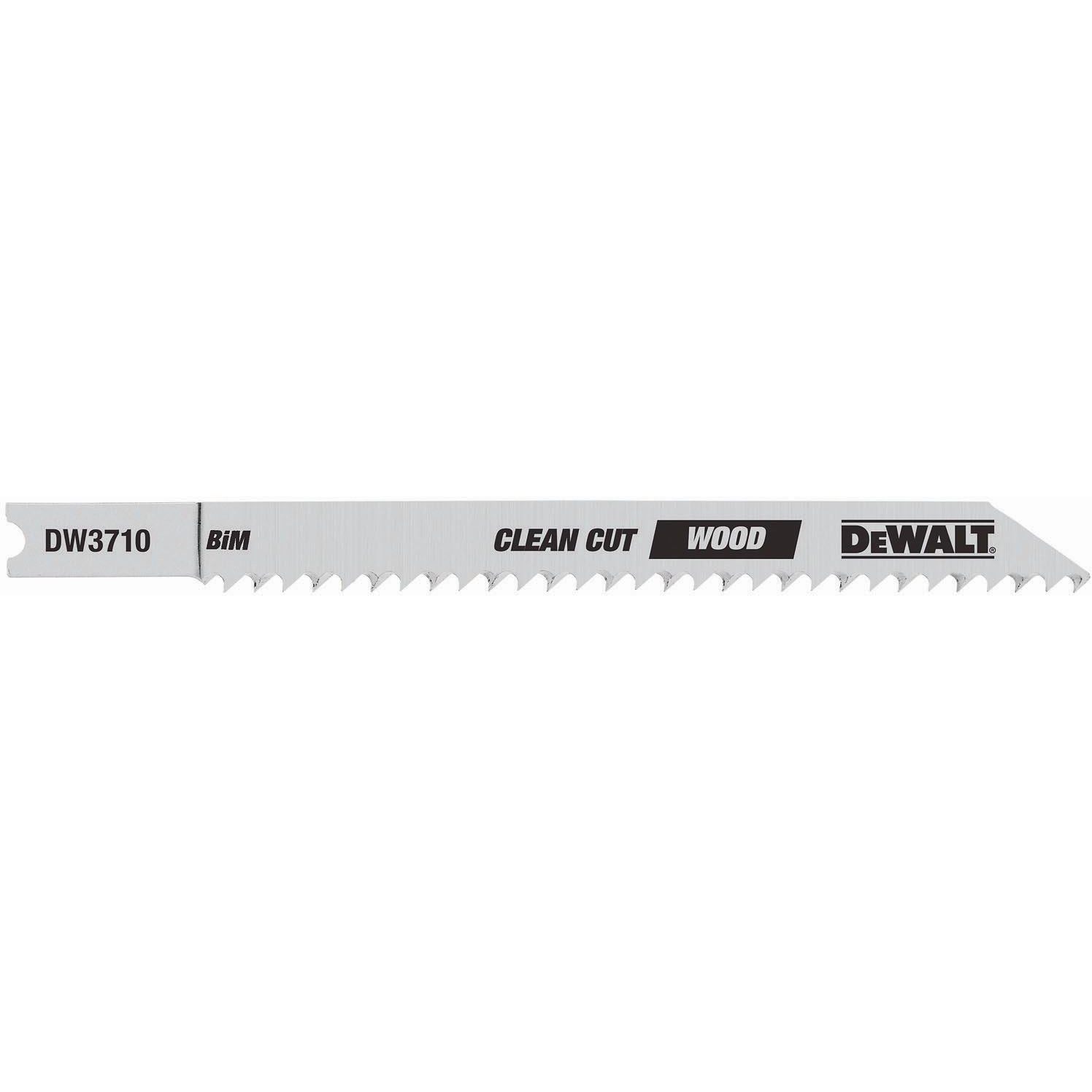 DeWalt DW3710-5 4" 10 TPI U-Shank Fine Smooth Wood Cutting Cobalt Steel Jigsaw Blade