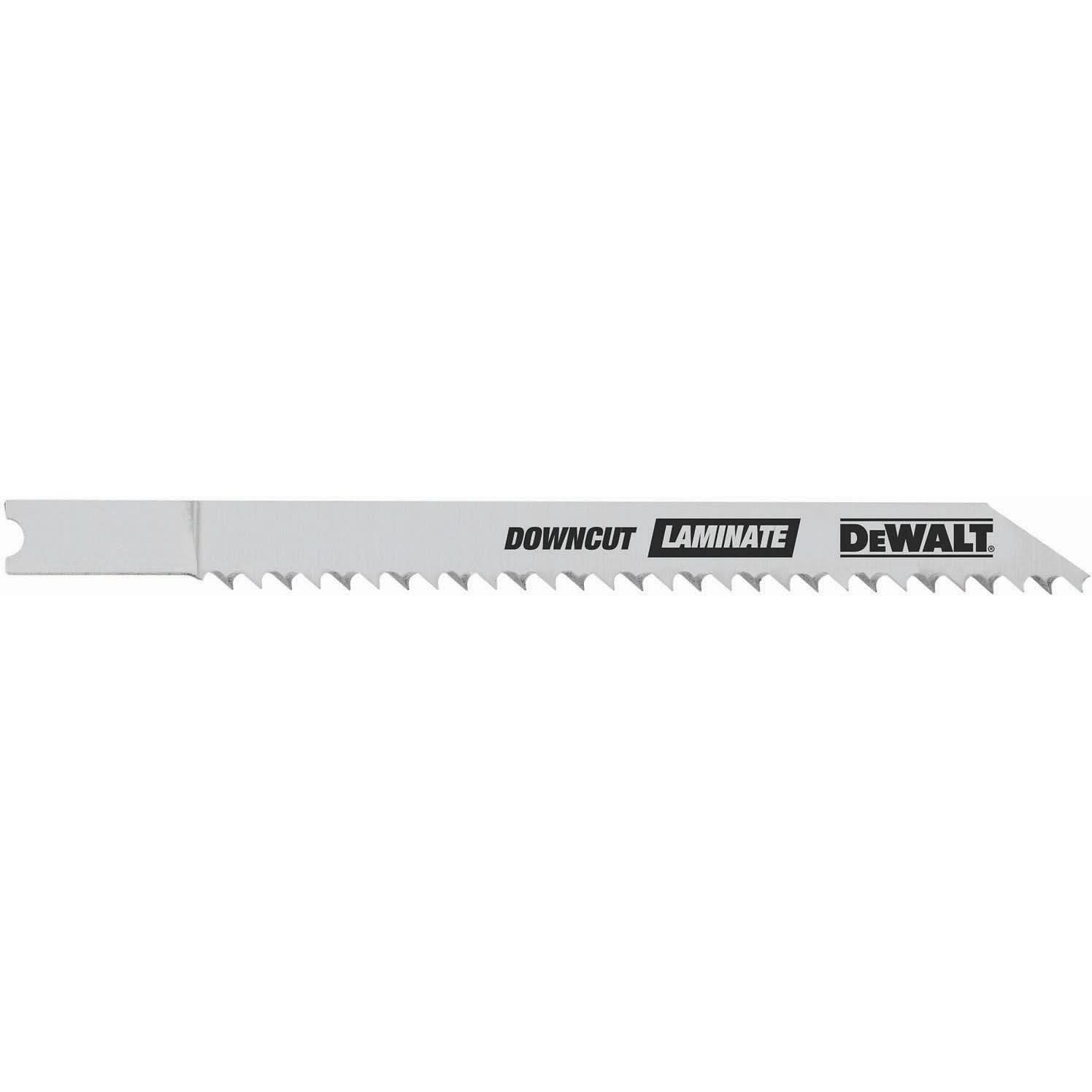 DeWalt DW3712-5 4" 10 TPI U-Shank Downcutting Cobalt Steel Jigsaw Blade
