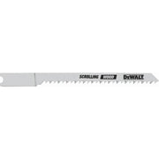 DeWalt DW3715H2 3" 12 TPI U-Shank Wood Scrolling HCS Jigsaw Blade