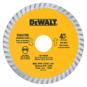 DeWalt DW4700 4 in. XP Turbo Diamond Blade