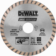 DeWalt DW4725 4-1/2 in. High Performance Diamond Masonry Blade