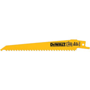 DeWalt DW4802 6" 6 TPI Taper Back Bi-Metal Reciprocating Blade for General Purpose Wood Cutting (5 Pack)
