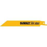 DeWalt DW4808 6" 14 TPI Straight Back Bi-Metal Reciprocating Blade (5 Pack)