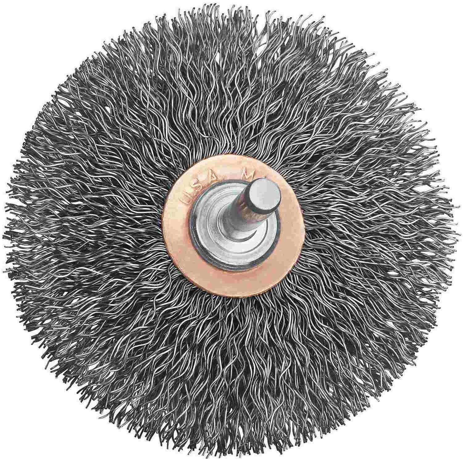 DeWalt DW4903 3" x 1/4" HP .014 Carbon Crimped Wire Wheel