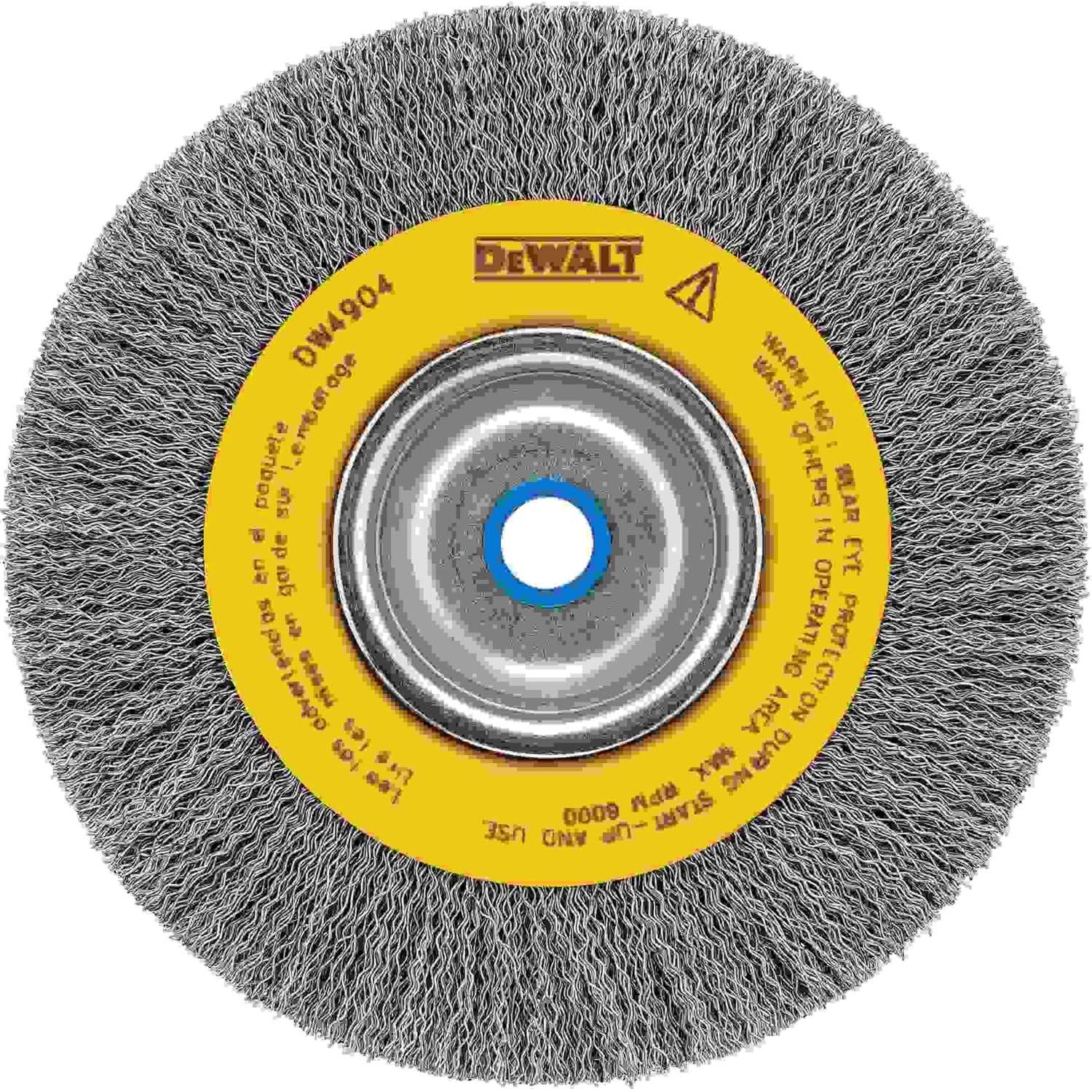 DeWalt DW4904 6" Crimped Bench Wire Wheel 5/8"-1/2"