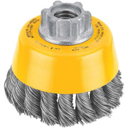 DeWalt DW4910 3" x 5/8"-11 HP .020 Carbon Knot Wire Cup Brush