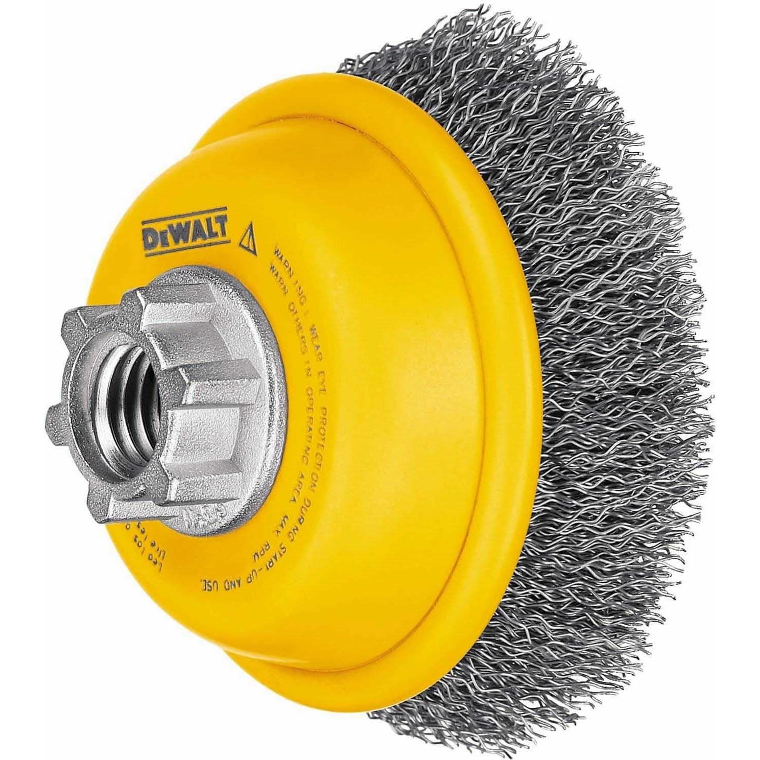 DeWalt DW49101 4" x 5/8"-11 HP .014 Carbon Crimp Wire Cup Brush